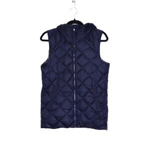 LULULEMON The Fluffiest Vest Naval Cypress Plaid Red Tide Deep Navy Women's 6